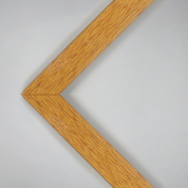 Frame honey pecan laminate finish.